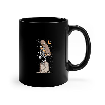 Skate Till Death 11oz Black Mug