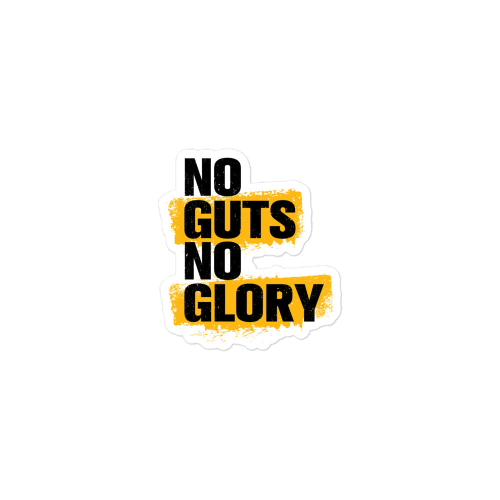 No Guts No Glory Bubble-free Stickers