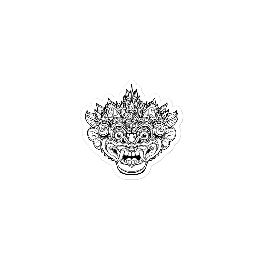 Bali Barong Mask Bubble-free Stickers