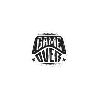 Game Over Bubble-Free Stickers