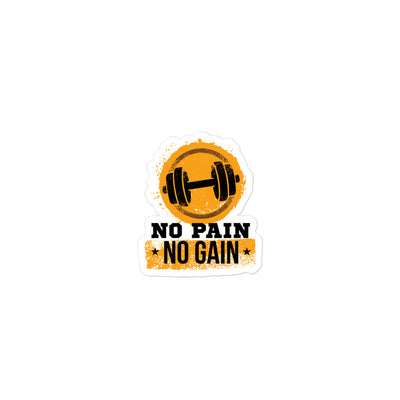 No Pain No Gain 2 Bubble-free Stickers