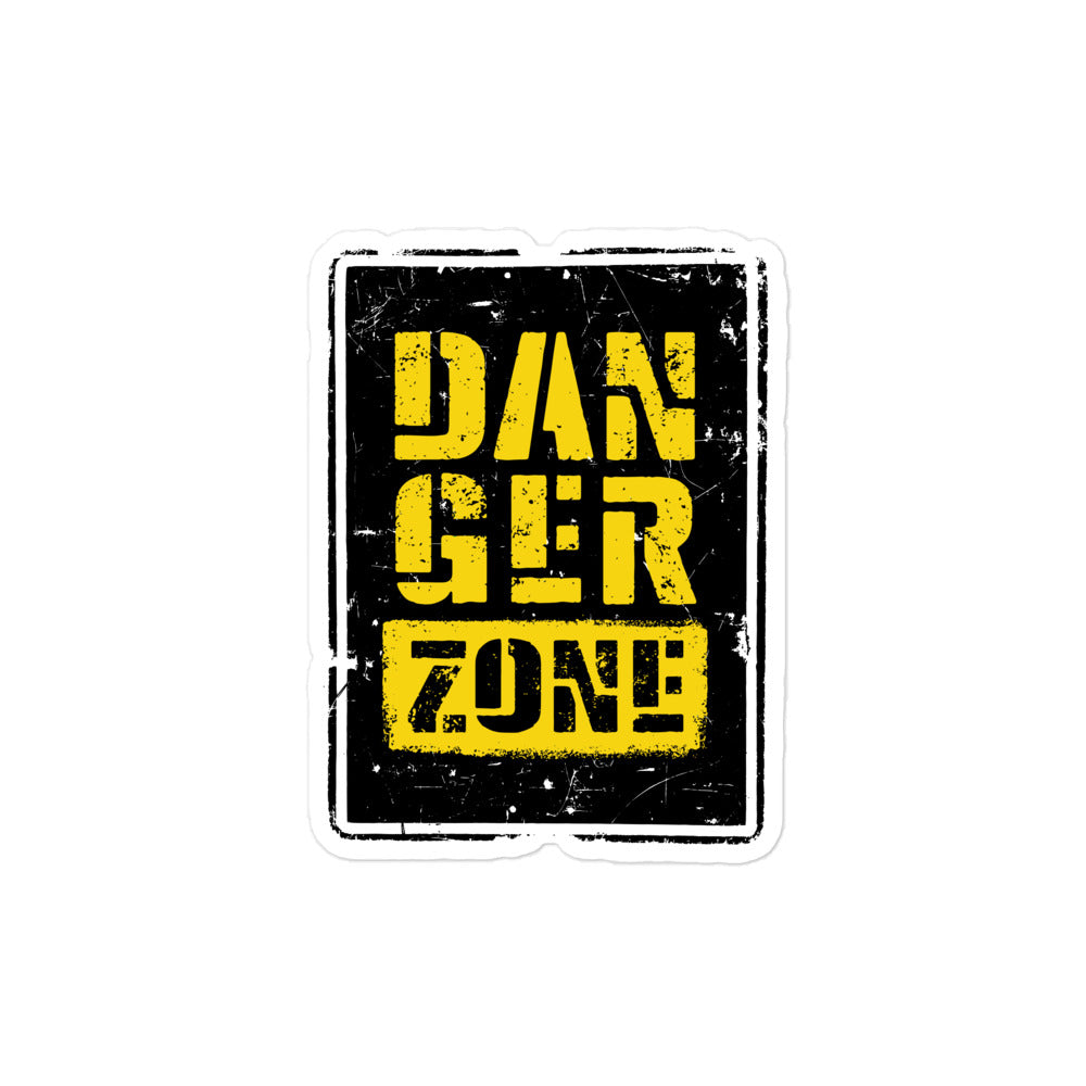 Danger Zone Bubble-free Stickers