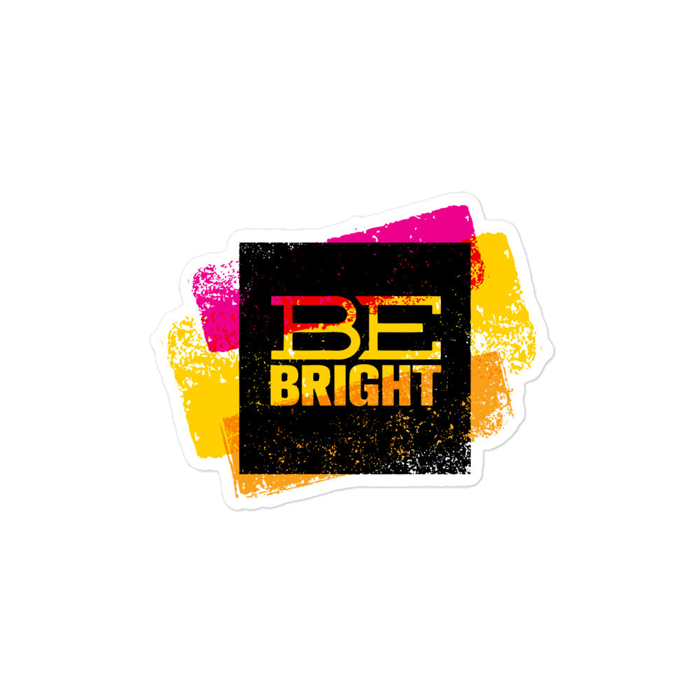 Be Bright Bubble-Free Stickers