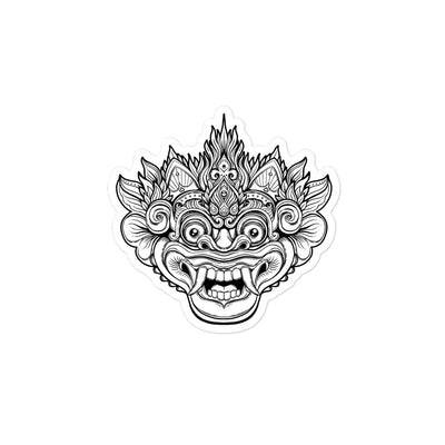 Bali Barong Mask Bubble-free Stickers