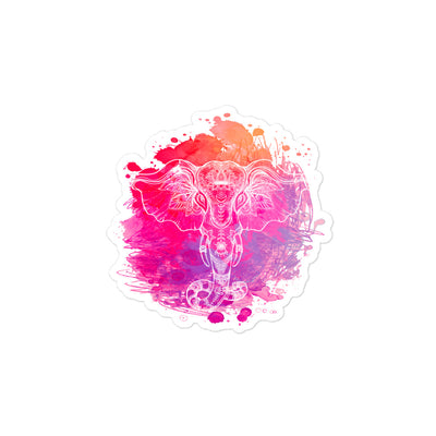 Elephant Mandala Bubble-free Stickers