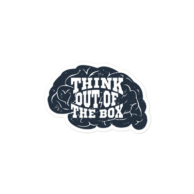 Think Out of the Box Bubble-free Stickers