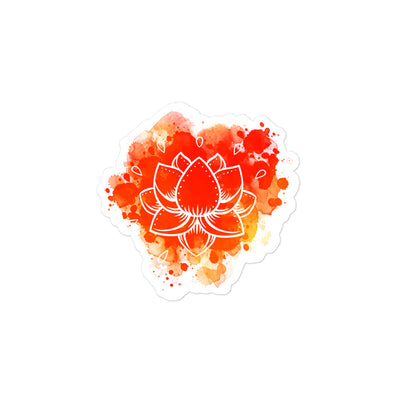 Yoga Lotus Flower Bubble-free Stickers