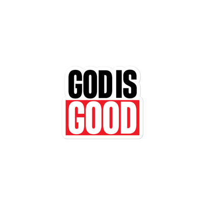 God is Good Bubble-free Stickers