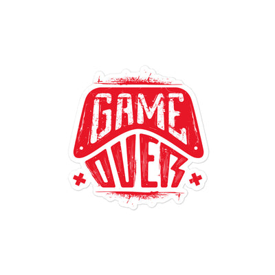 Game Over Bubble-free Stickers