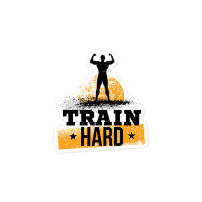 Train Hard Bubble-free Stickers