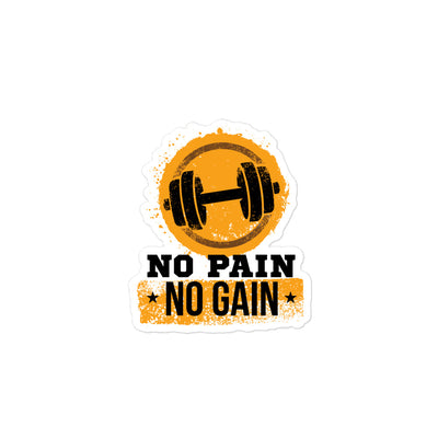 No Pain No Gain 2 Bubble-free Stickers