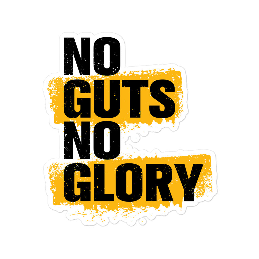 No Guts No Glory Bubble-free Stickers