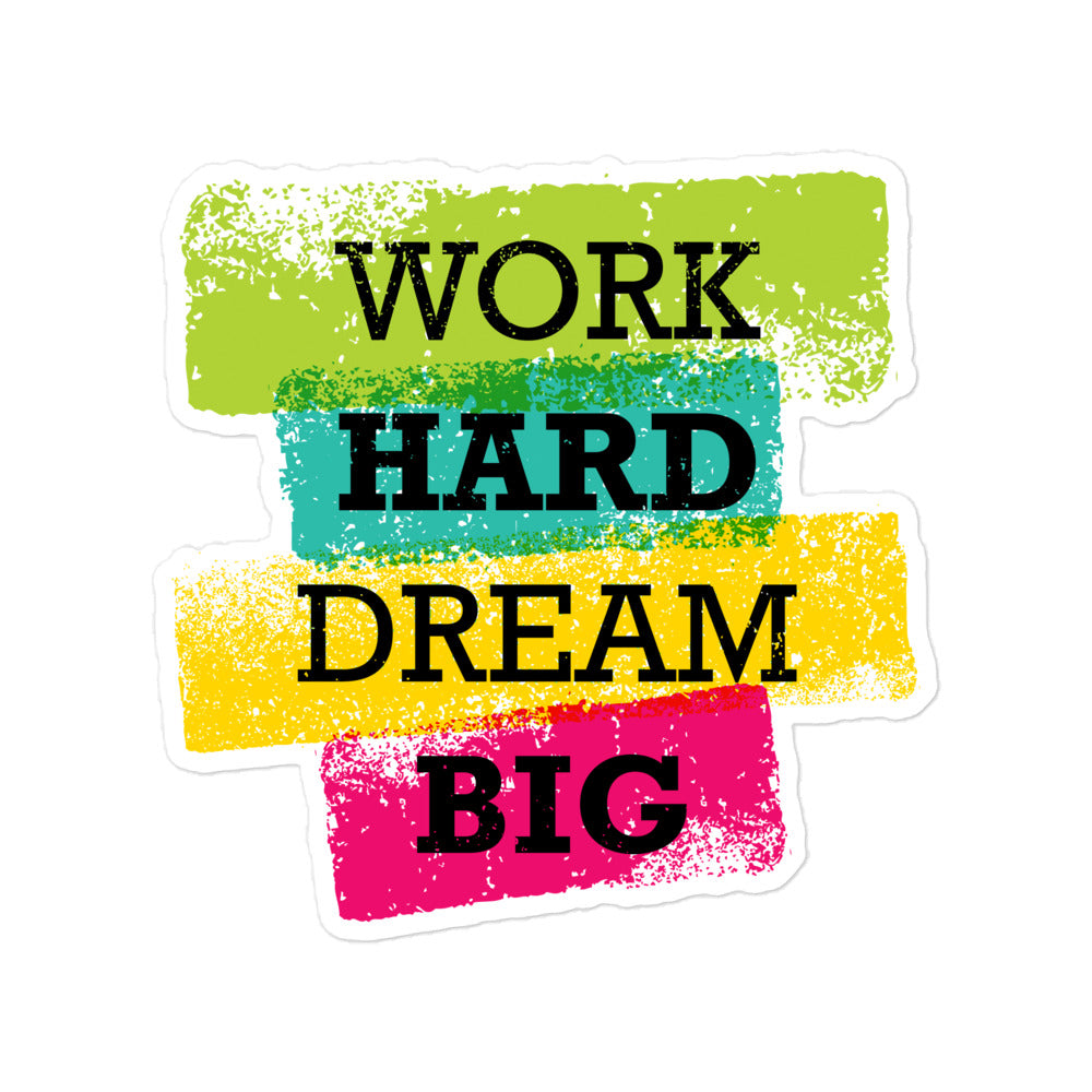 Work Hard Dream Big Flareon Bubble-Free Stickers