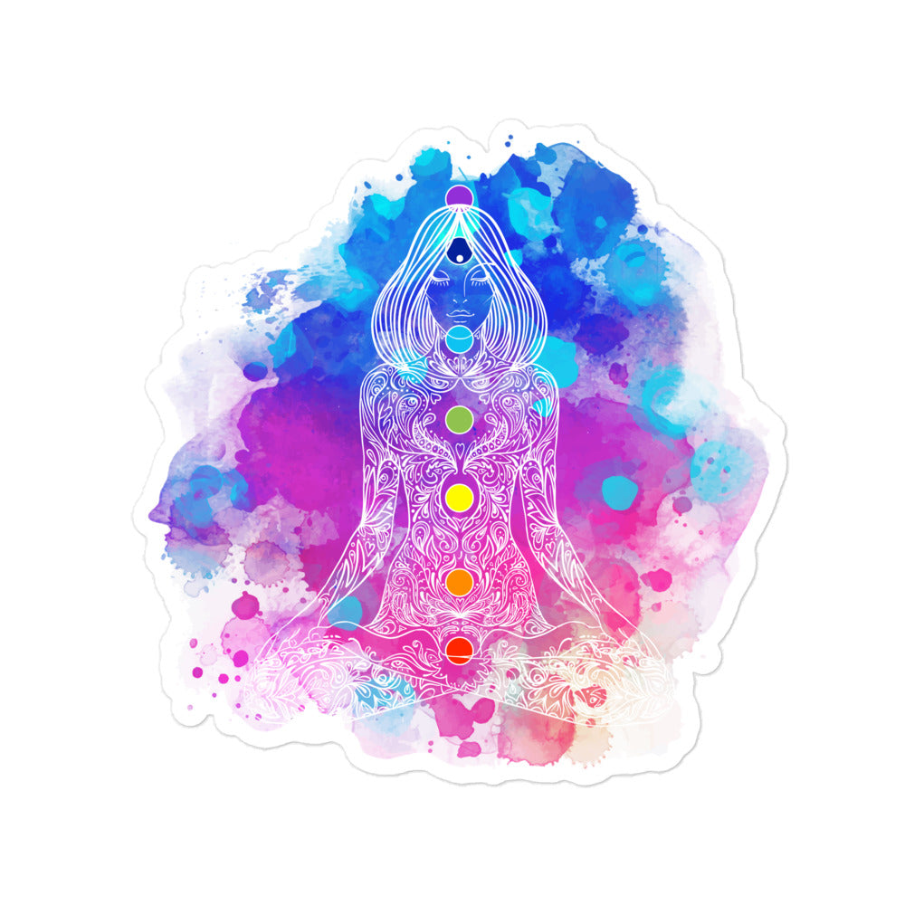 Seven Chakra Tapestry Bubble-free Stickers