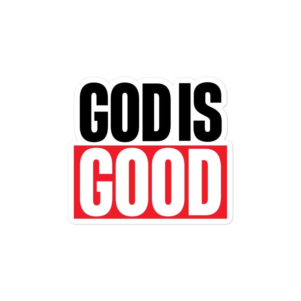 God is Good Bubble-free Stickers