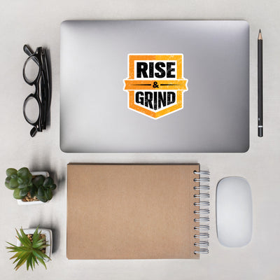 Rise and Grind Bubble-free Stickers