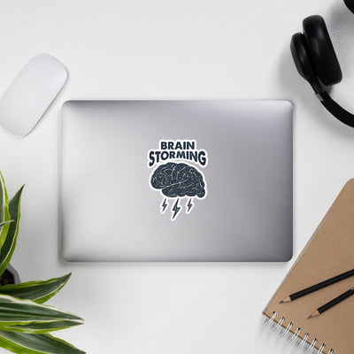 Brain Storming Bubble-free Stickers