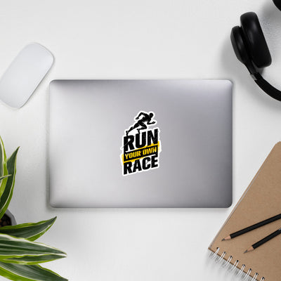 Run Your Own Race Bubble-Free Stickers