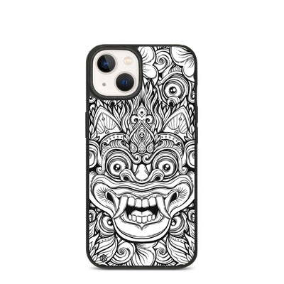 Bali Barong Mask Biodegradable iPhone Case