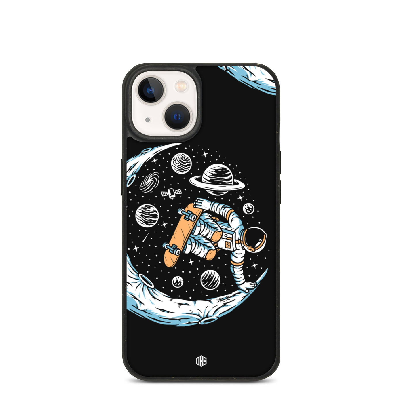 Astronaut Skateboarding On The Moon Biodegradable iPhone Case