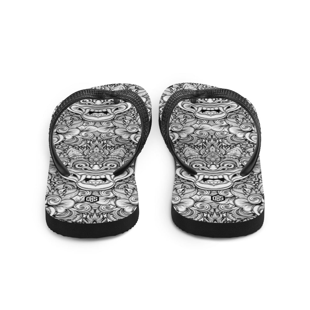 Bali Barong Mask Flip-Flops