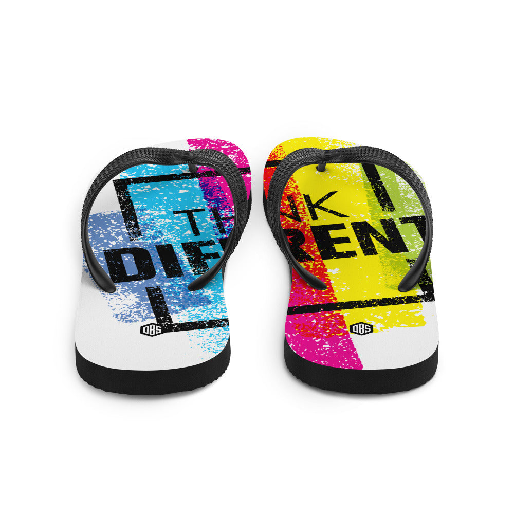 Think Different Unisex Flip-Flops