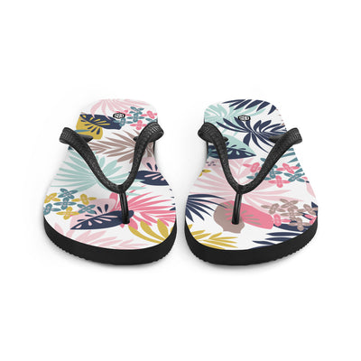 Tropical Foliage Flip-Flops