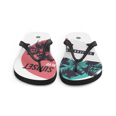 Sunset Blvd California Unisex Flip-Flops