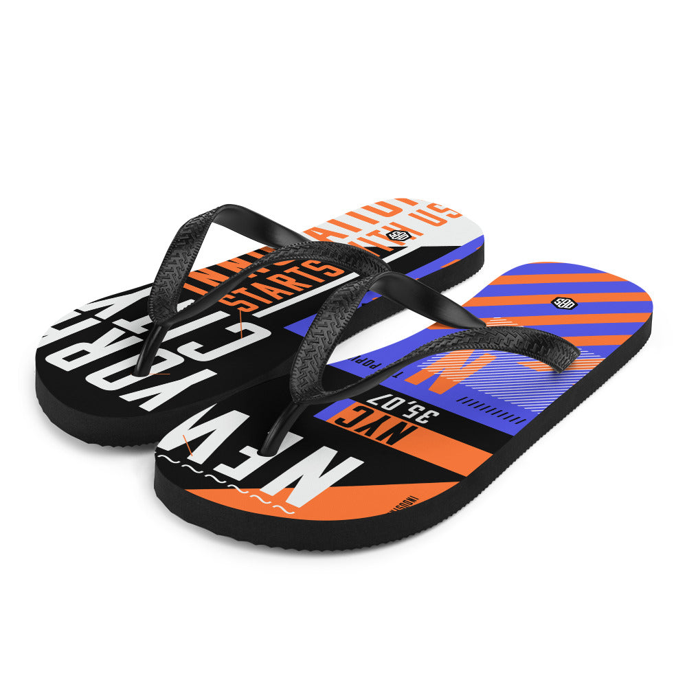 NYC 1978 (A) Unisex Flip-Flops