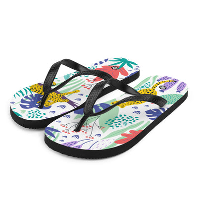 Leopards Tropical Flip-Flops