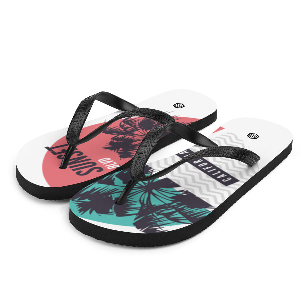 Sunset Blvd California Unisex Flip-Flops