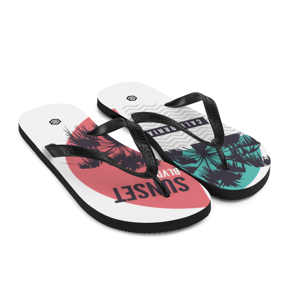 Sunset Blvd California Unisex Flip-Flops