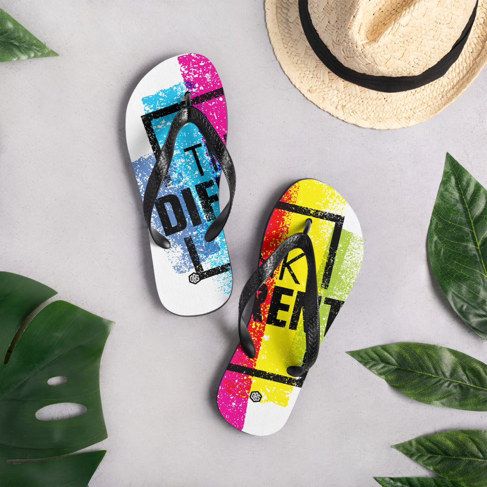 Think Different Unisex Flip-Flops