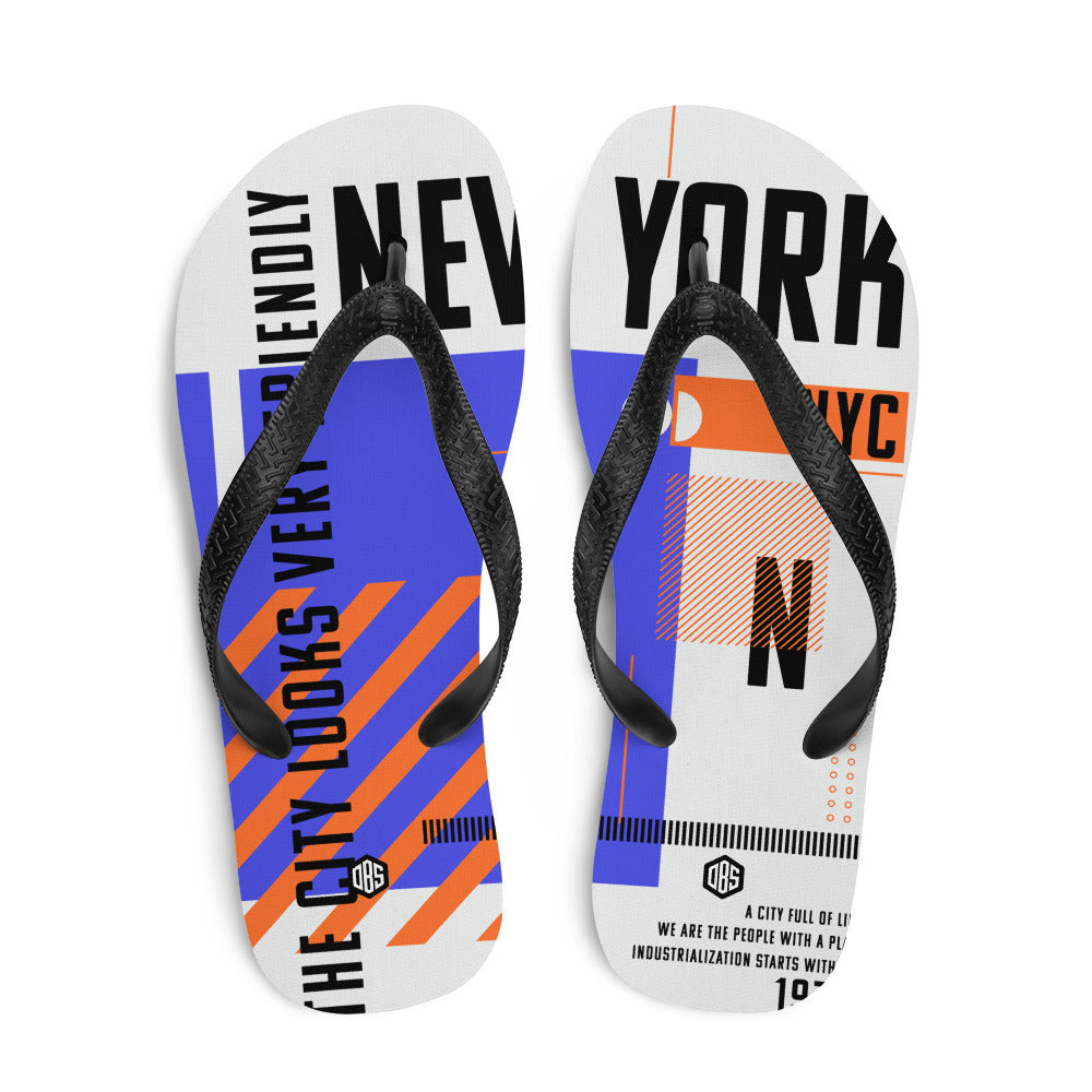 NYC 1978 (C) Unisex Flip-Flops