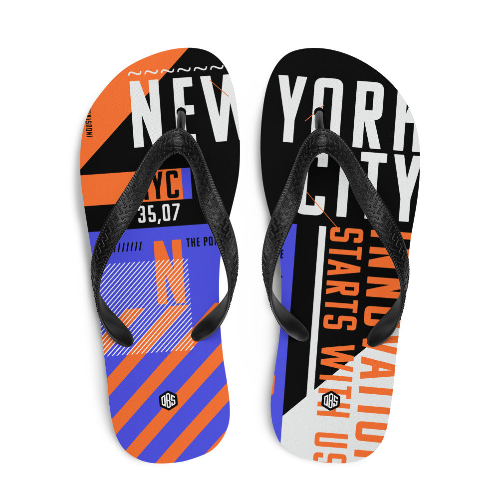 NYC 1978 (A) Unisex Flip-Flops