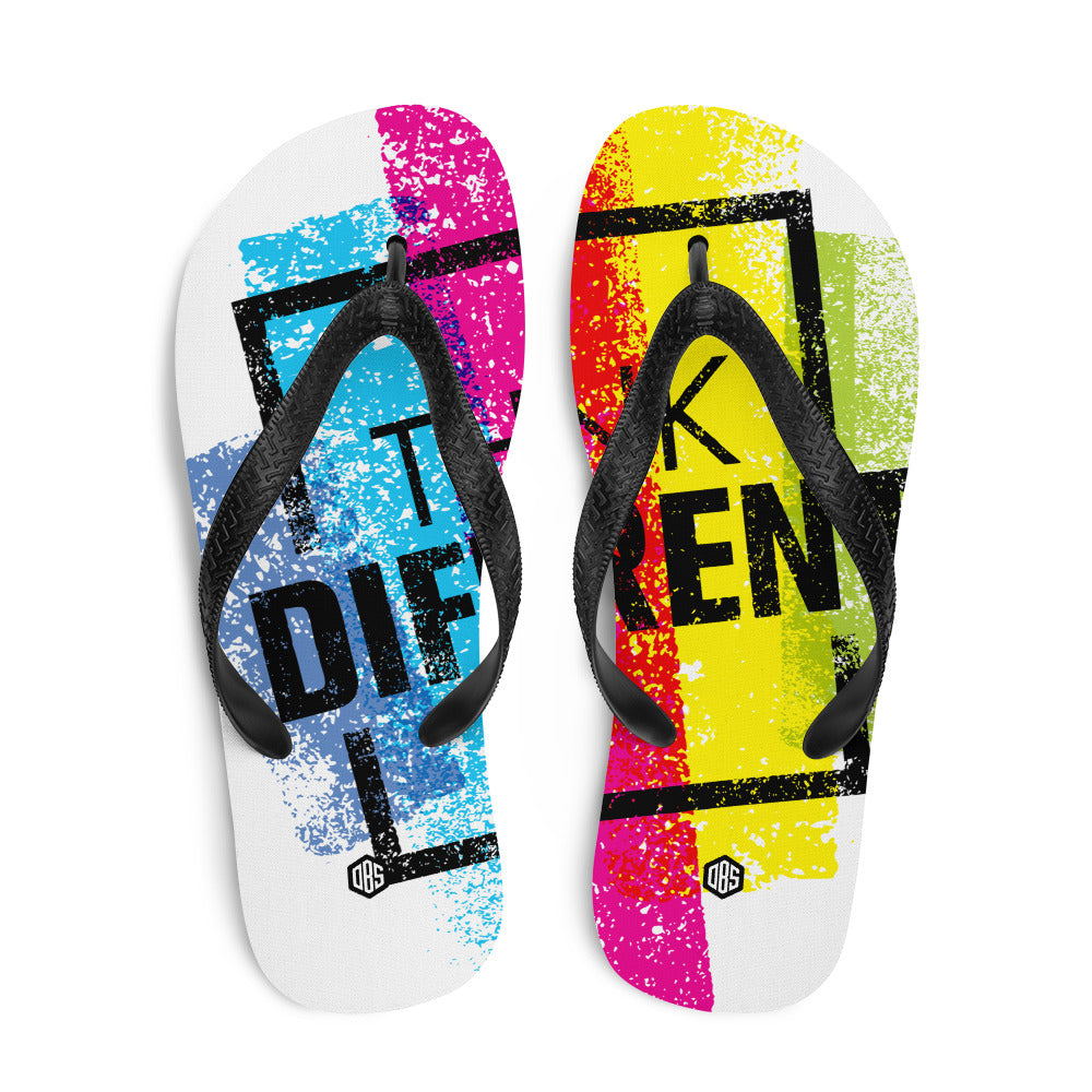 Think Different Unisex Flip-Flops