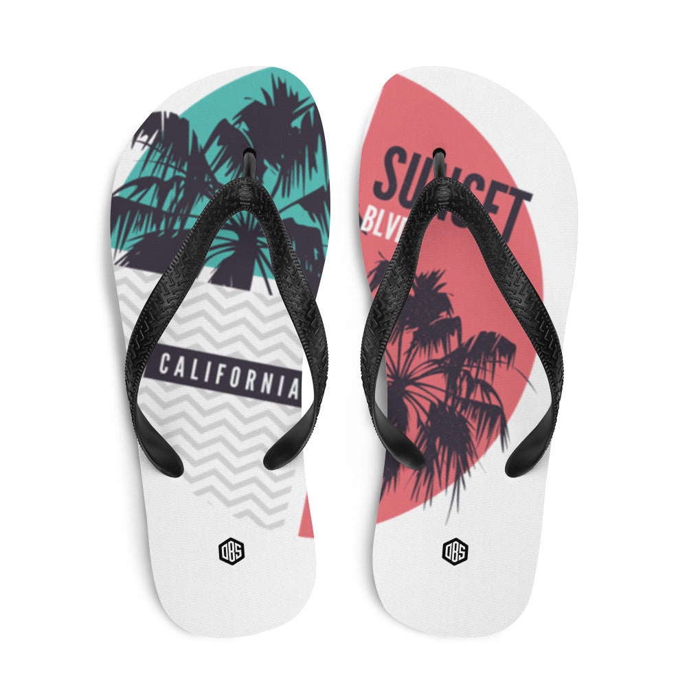 Sunset Blvd California Unisex Flip-Flops