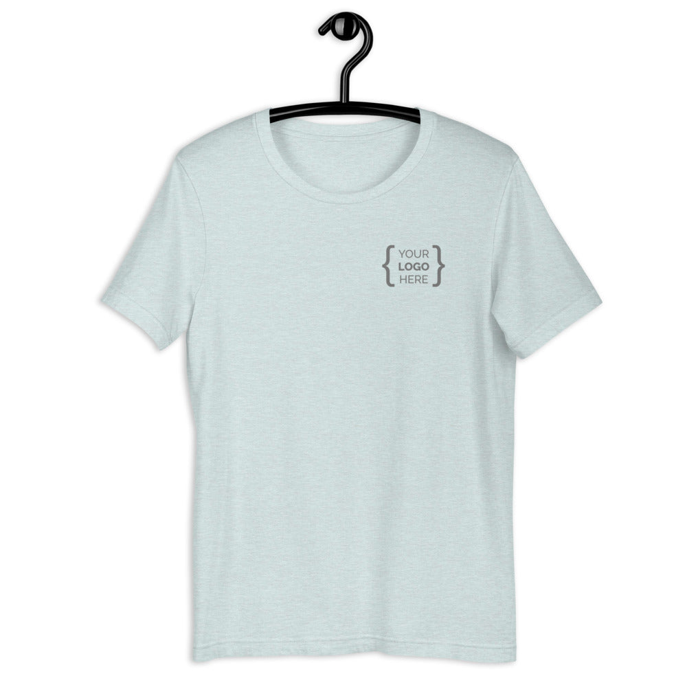 Unisex Heather Light Tee (Chest Label Template)