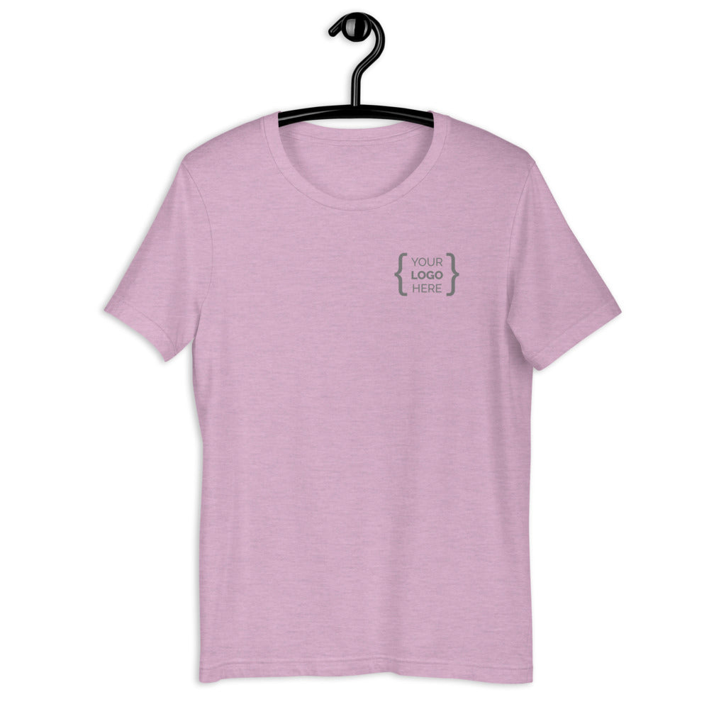 Unisex Heather Light Tee (Chest Label Template)